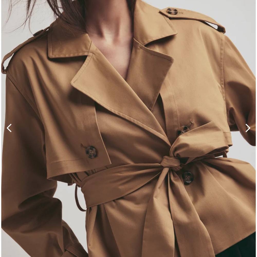 Favorite Daughter Charles Cropped Trench Coat